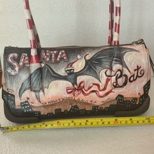 Designer hand painted Prada bag